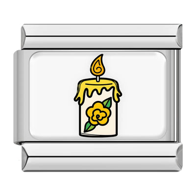 Yellow Flower Candle