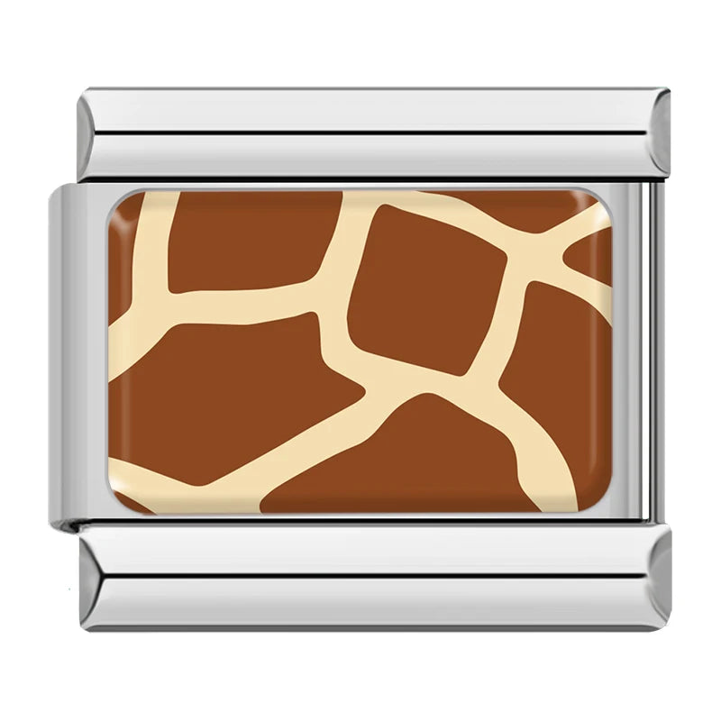 Giraffe Print in Silver