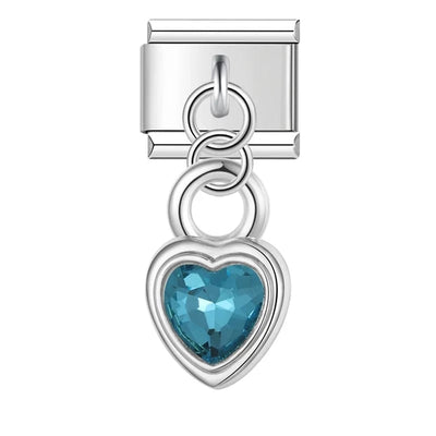 Teal Crystal Heart