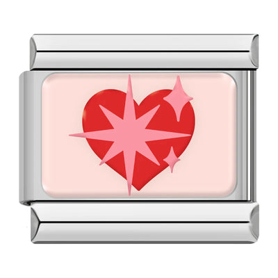 Sparkling Red Heart