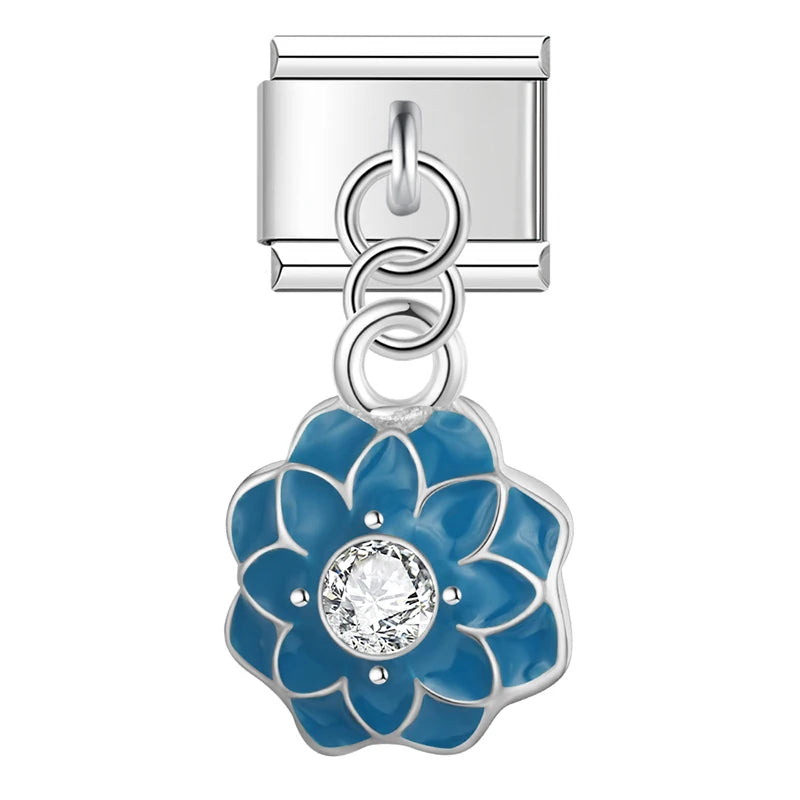 Deep Blue Crystal Lotus