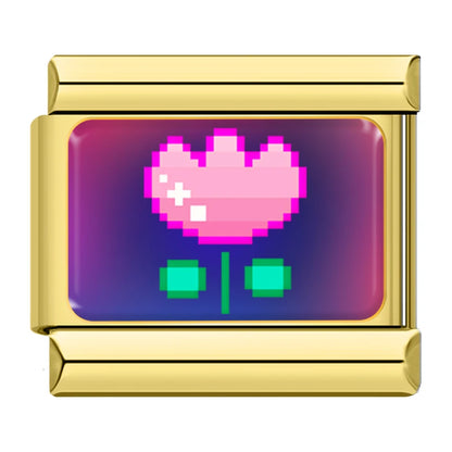 Pixel Pop Charm Set