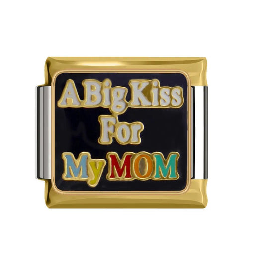 A Big Kiss For Mom - Cacilia Sauer - Italian Charm Bracelet - custom jewelry - vintage jewelry - charms and pendants