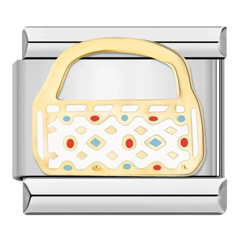 A Purse Italian charm link, 9mm stainless steel module