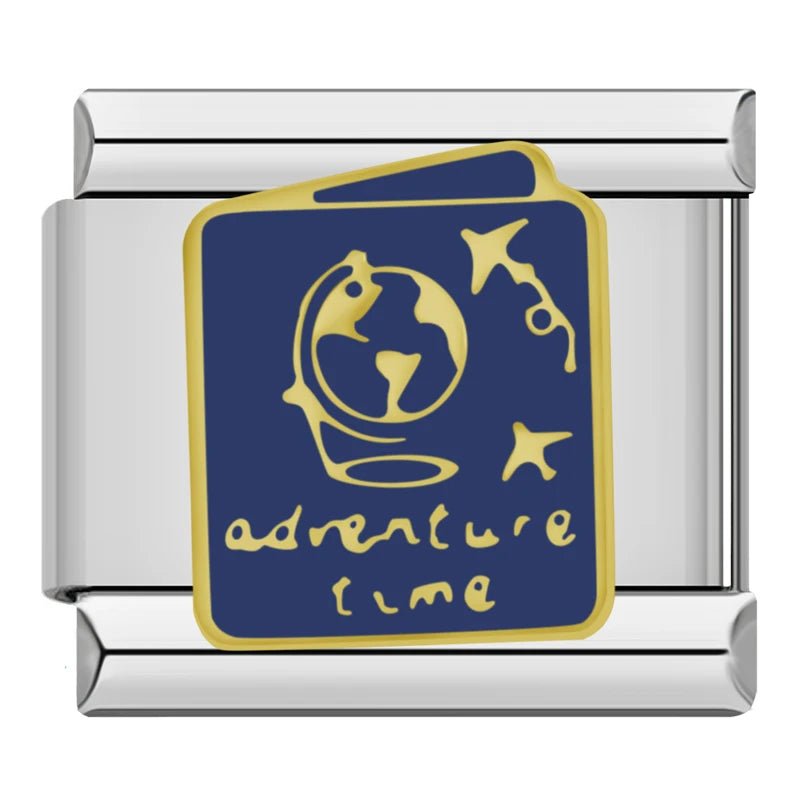 Adventure Time - Cacilia Sauer - Italian Charm Bracelet - custom jewelry - vintage jewelry - charms and pendants
