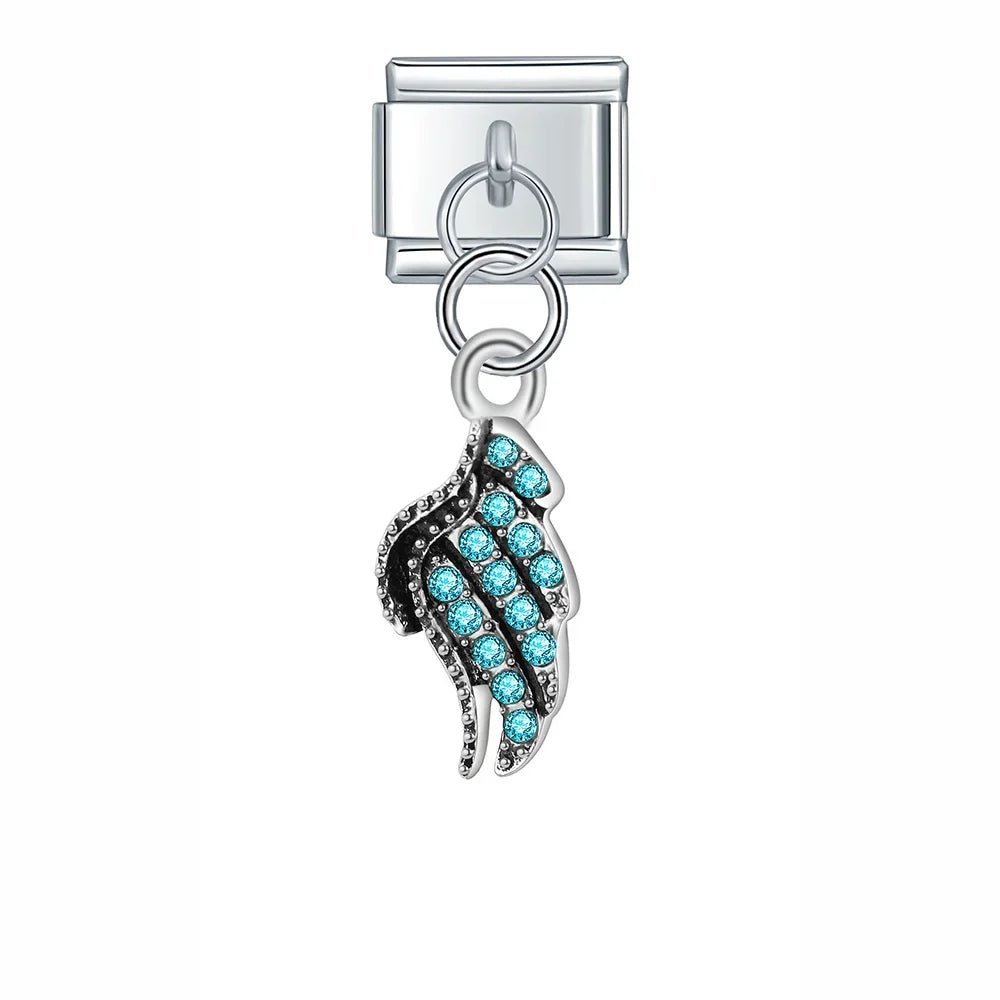 Angel Wing Charms - Cacilia Sauer - Italian Charm Bracelet - custom jewelry - vintage jewelry - charms and pendants