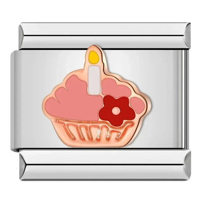 Pink Birthday Cupcake