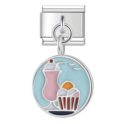 Pink Cocktail and Cupcake