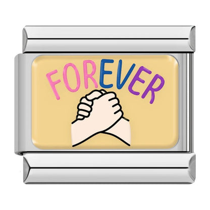 BFF Moments - Cacilia Sauer - Italian Charm Bracelet - custom jewelry - vintage jewelry - charms and pendants