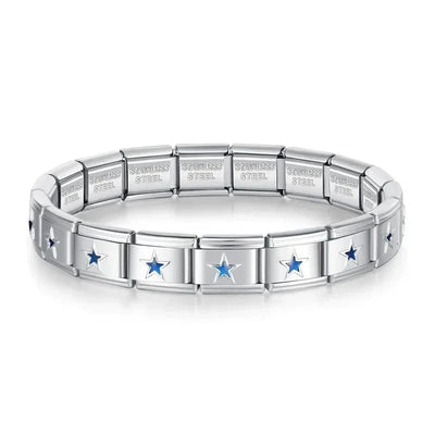 Blue Star Charm Bracelet