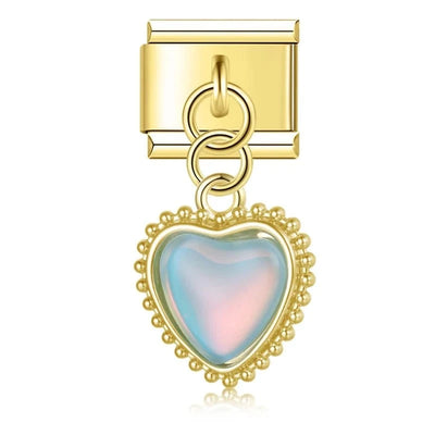 Blue Iridescent Heart
