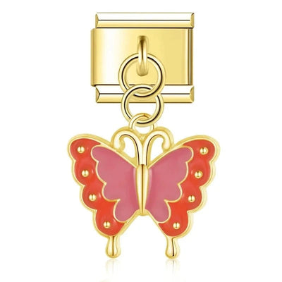 Orange Butterfly Dangle