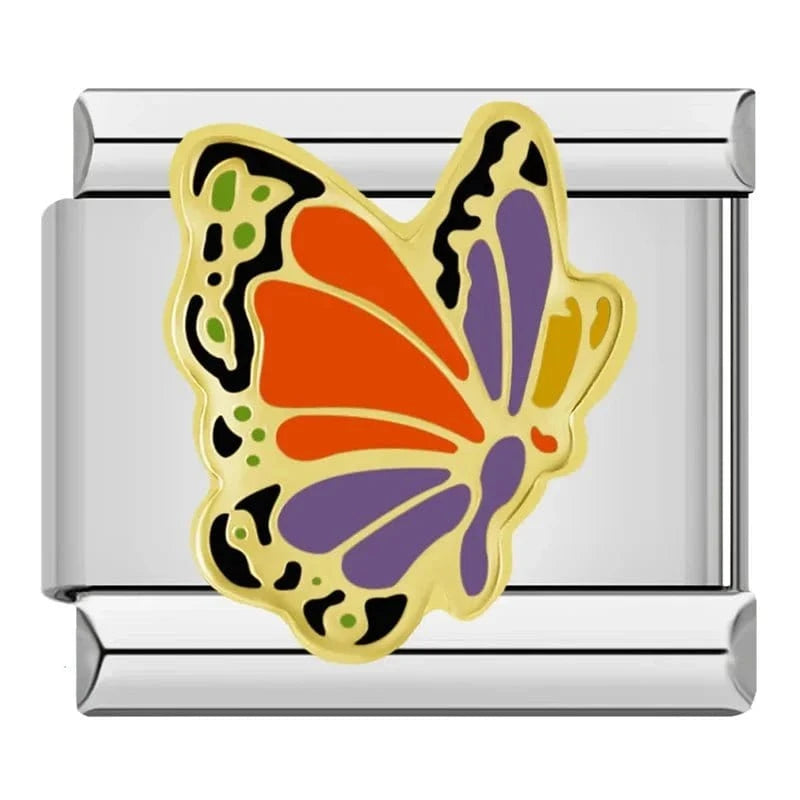 Orange and Purple Butterfly