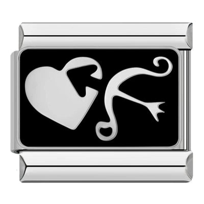 Classic Bow and Arrow Heart