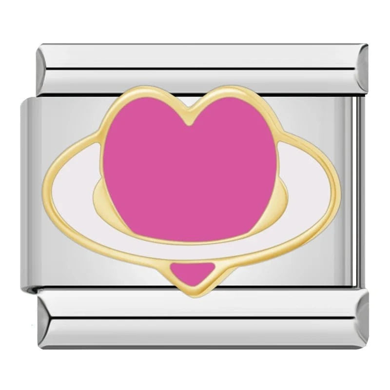 Hot Pink Heart Planet