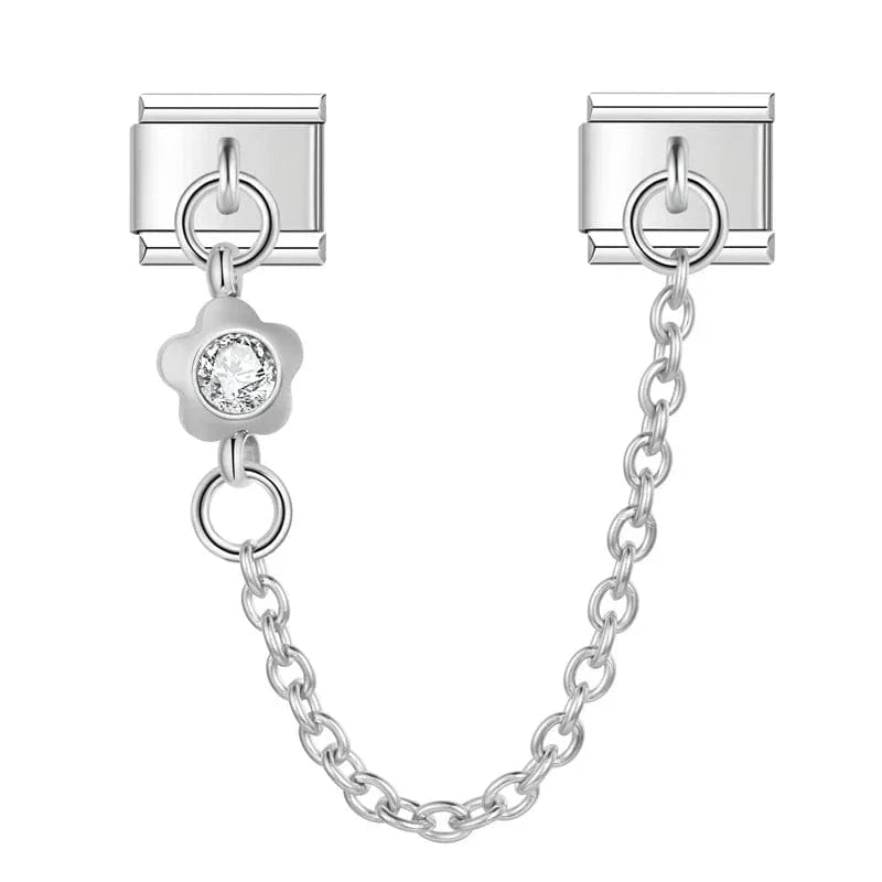 Clear Flower Crystal Chain