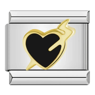 Black Heart with Arrow