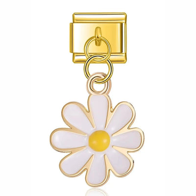 White Daisy Dangle