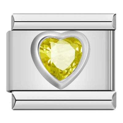 Yellow Crystal Heart
