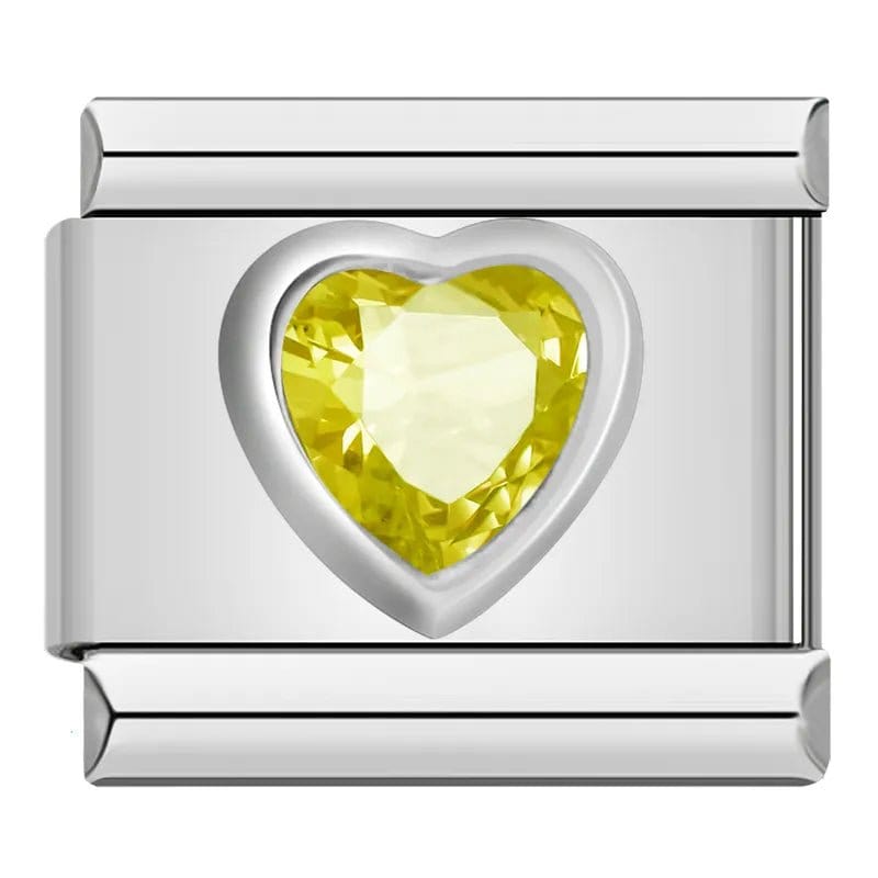 Yellow Crystal Heart