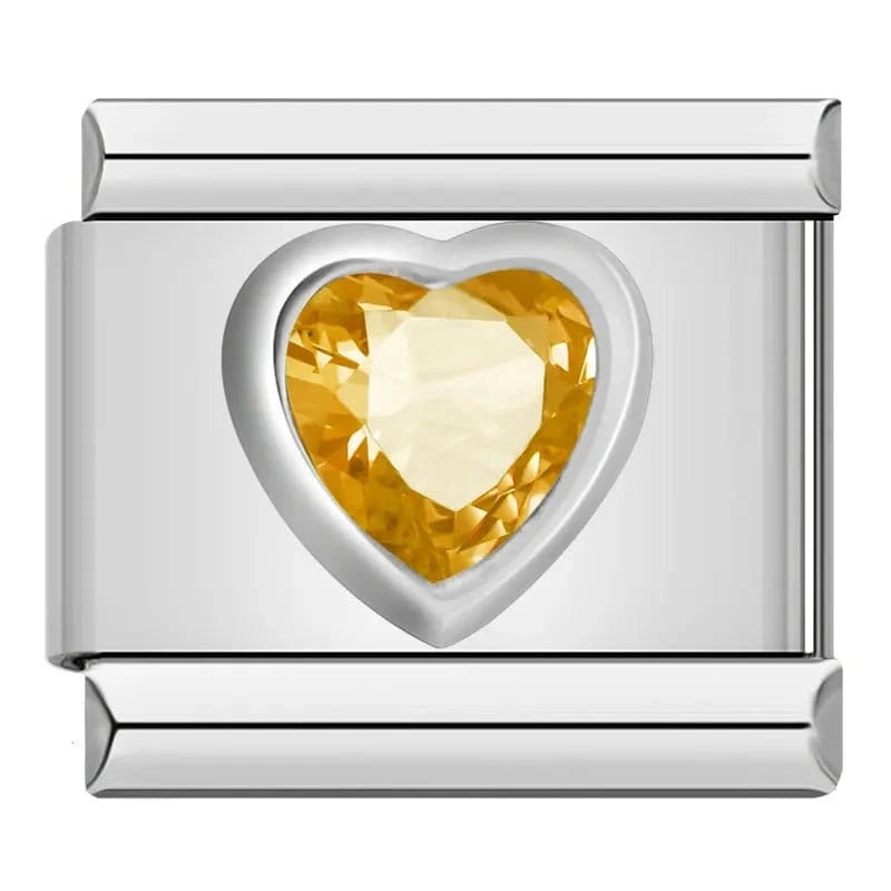 Amber Crystal Heart