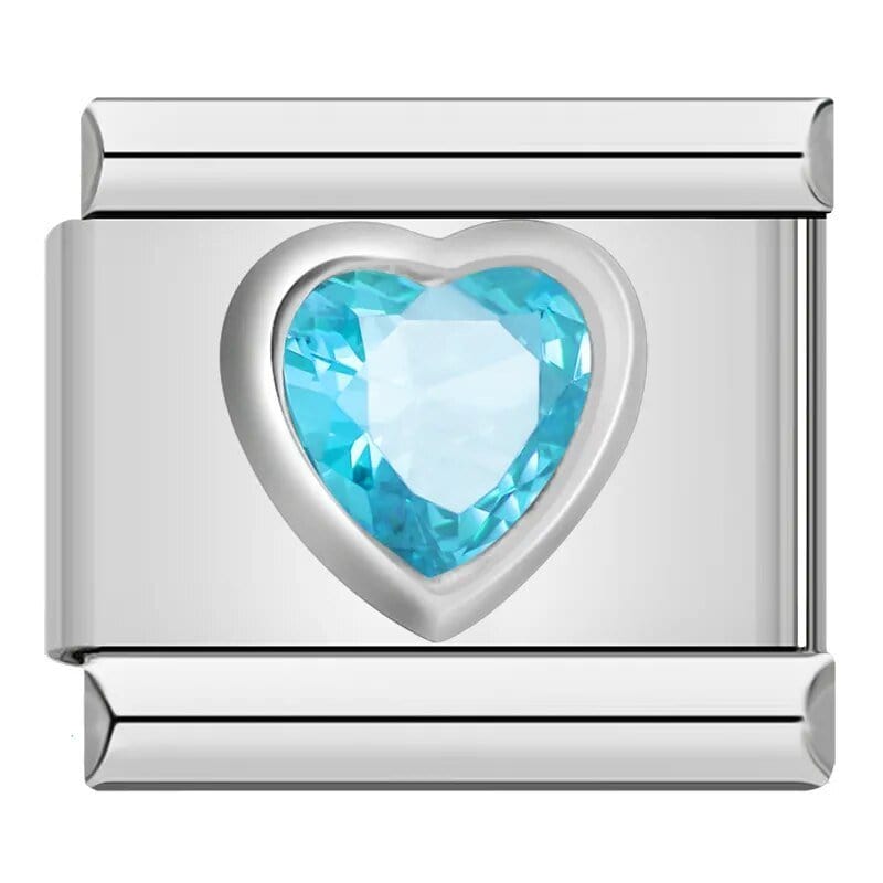 Aqua Crystal Heart