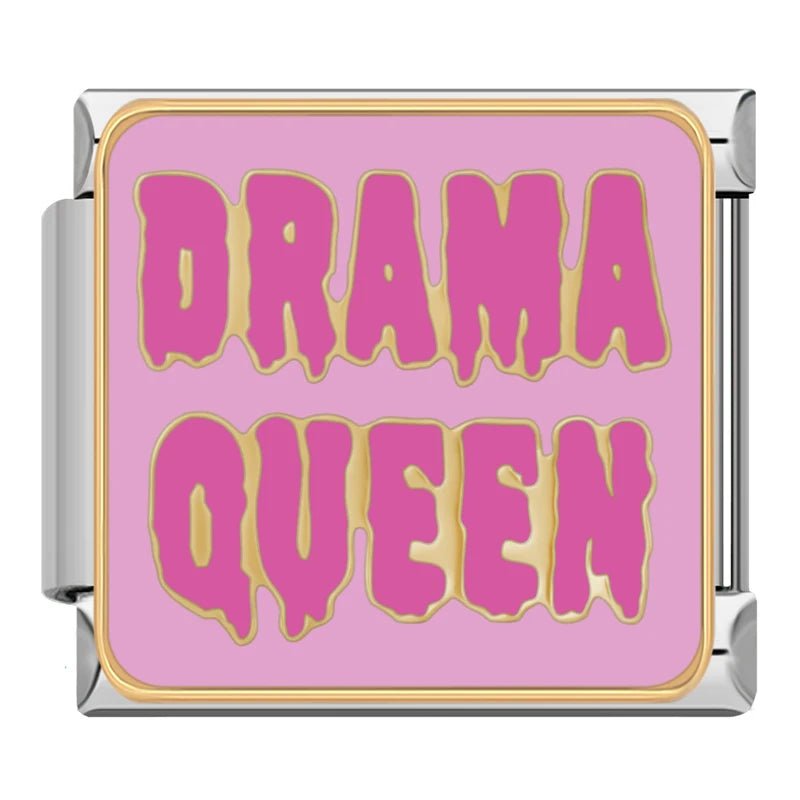 Drama Queen - Cacilia Sauer - Italian Charm Bracelet - custom jewelry - vintage jewelry - charms and pendants