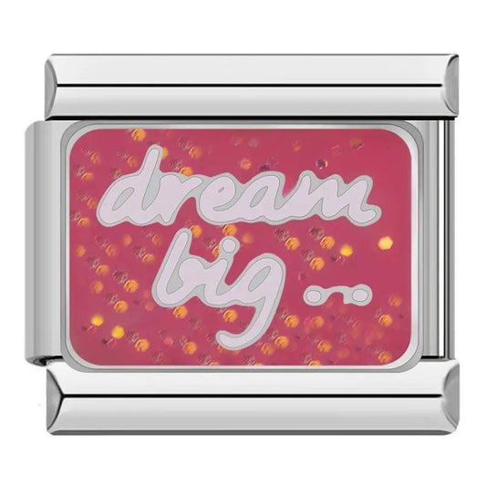 Dream Big - Cacilia Sauer - Italian Charm Bracelet - custom jewelry - vintage jewelry - charms and pendants