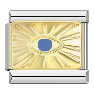Gold Sunray Evil Eye