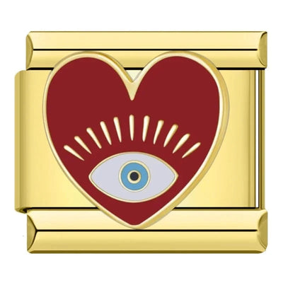 Red Heart Evil Eye