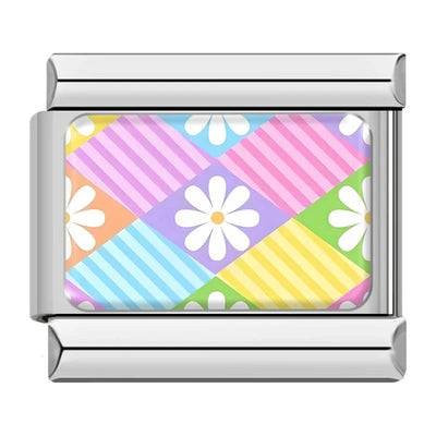 Pastel Daisy Plaid