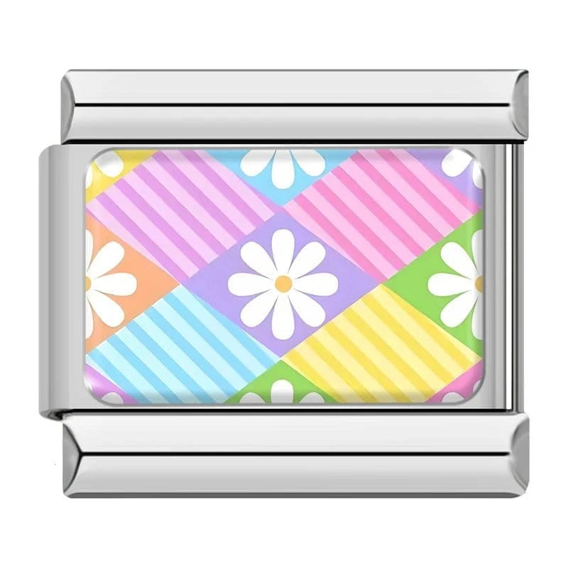 Pastel Daisy Plaid