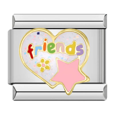 Friends Pink Star Heart