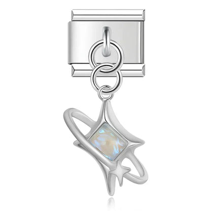 Galaxy Theme - Cacilia Sauer - Italian Charm Bracelet - custom jewelry - vintage jewelry - charms and pendants