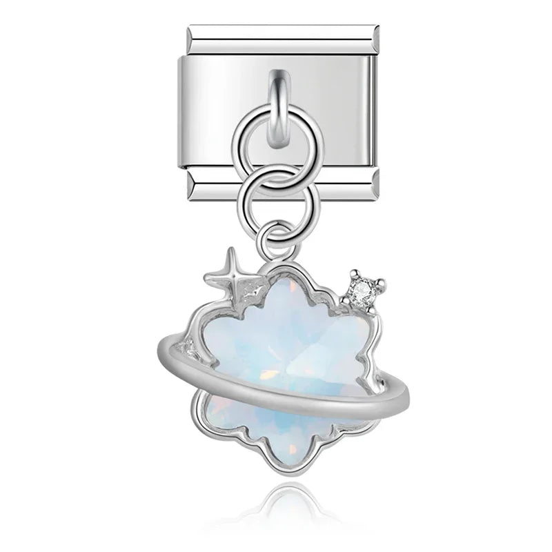 Galaxy Theme - Cacilia Sauer - Italian Charm Bracelet - custom jewelry - vintage jewelry - charms and pendants