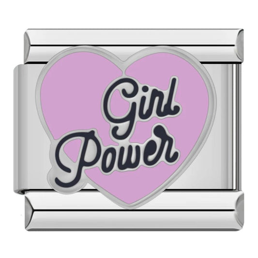 Girl Power - Cacilia Sauer - Italian Charm Bracelet - custom jewelry - vintage jewelry - charms and pendants