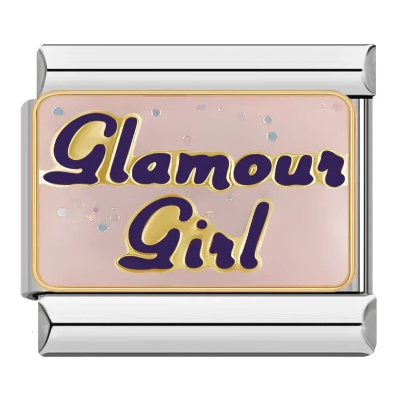 Glamous Girl - Cacilia Sauer - Italian Charm Bracelet - custom jewelry - vintage jewelry - charms and pendants