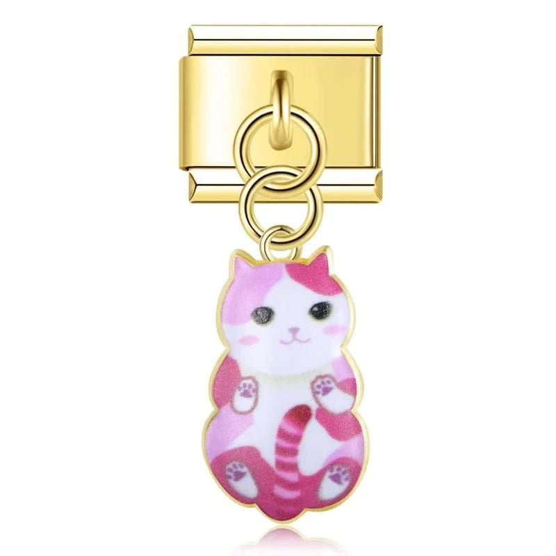 Pink Cat with Bow