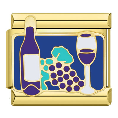 Wine & Grapes Navy