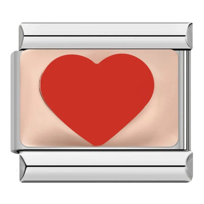 Red Heart on Rose Gold