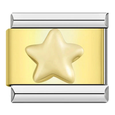 Gold Star with Silver Edge