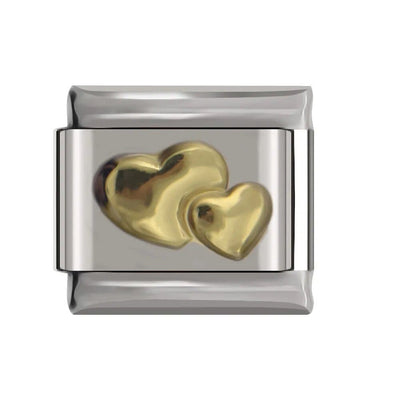 Twin Gold Hearts