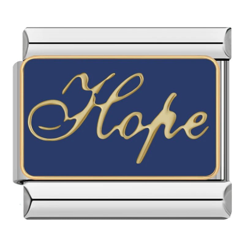 Hope - Cacilia Sauer - Italian Charm Bracelet - custom jewelry - vintage jewelry - charms and pendants