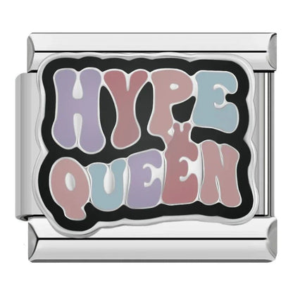 Hype Queen Collection - Cacilia Sauer - Italian Charm Bracelet - custom jewelry - vintage jewelry - charms and pendants