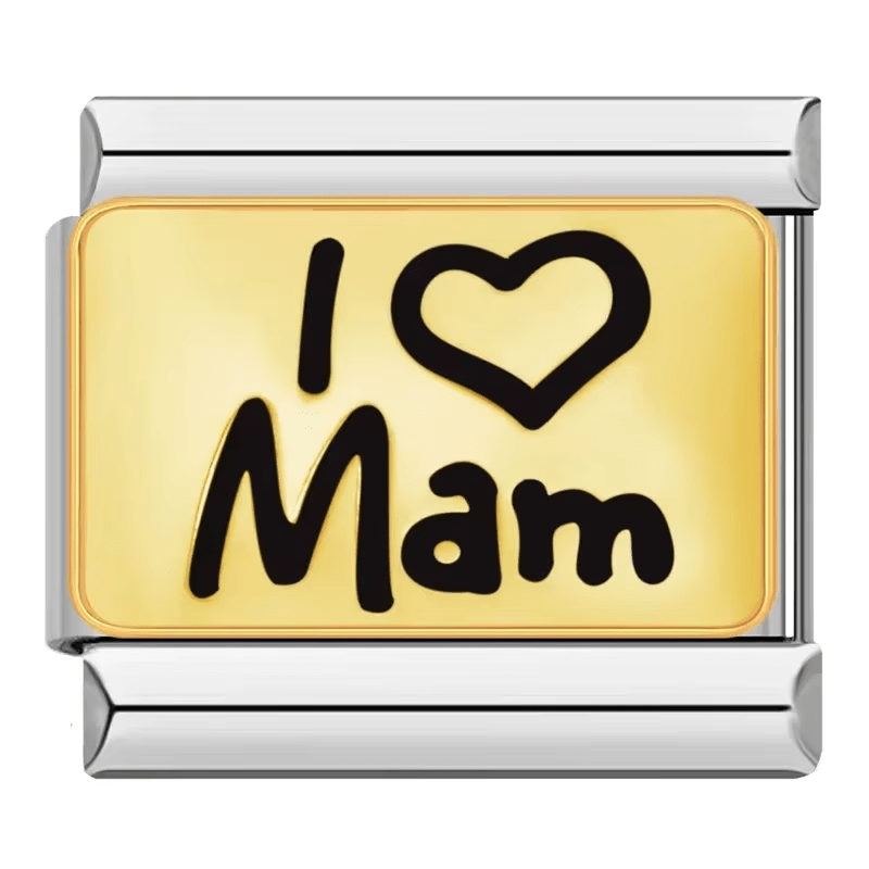 I Love Mam in Gold