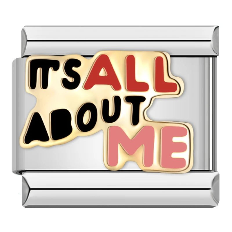 It's All About Me - Cacilia Sauer - Italian Charm Bracelet - custom jewelry - vintage jewelry - charms and pendants