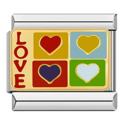 Pop Art Love Hearts