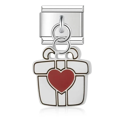 Love & Heartbreak Charm Set - Cacilia Sauer - Italian Charm Bracelet - custom jewelry - vintage jewelry - charms and pendants