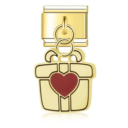Love & Heartbreak Charm Set - Cacilia Sauer - Italian Charm Bracelet - custom jewelry - vintage jewelry - charms and pendants