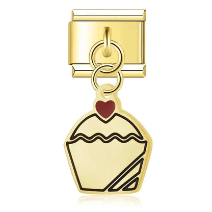 Love & Heartbreak Charm Set - Cacilia Sauer - Italian Charm Bracelet - custom jewelry - vintage jewelry - charms and pendants